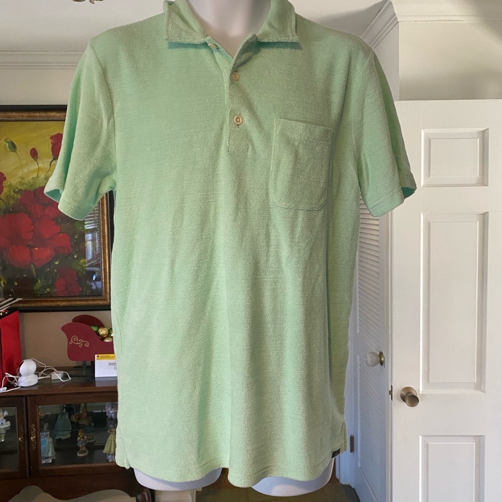 Faherty Towel Terry Polo Shirt